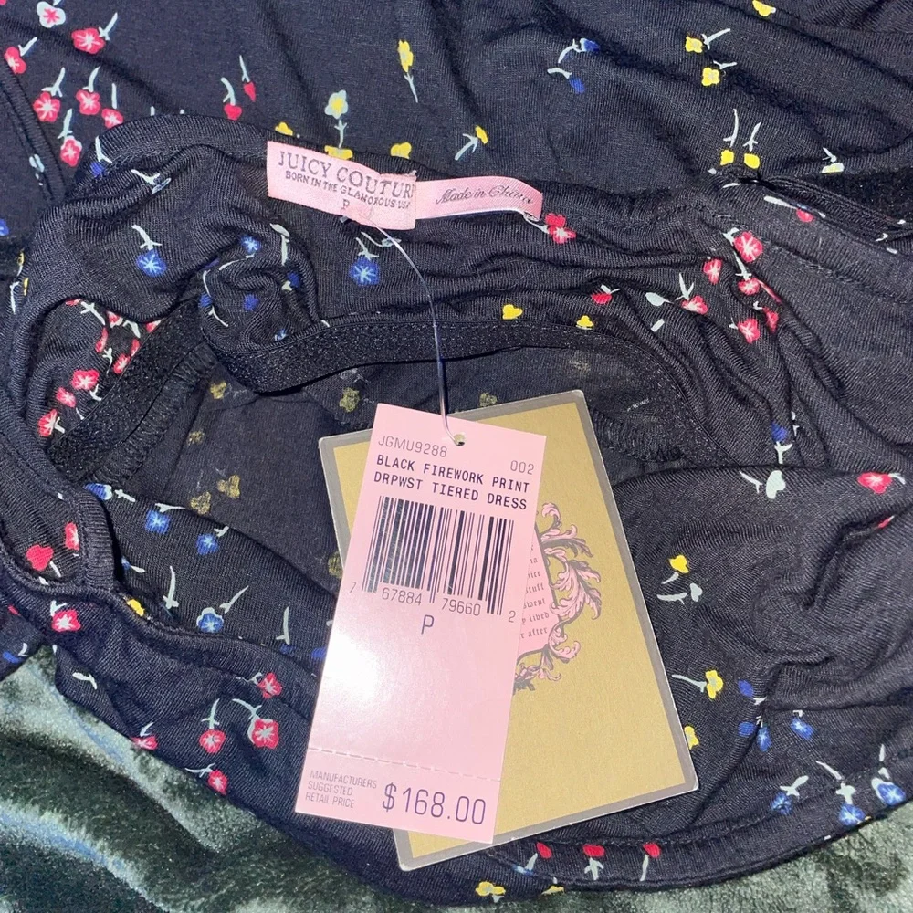 Vintage Juicy Couture Black Tiered Dress - Picture 3 of 3